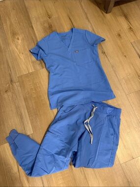 Figs Women Other Scrub Set in Periwinkle Blue